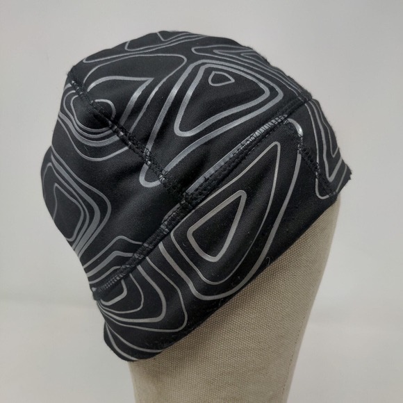 Nathan Men's Beanie Hat Black Size OS Polymer Spandex Blend Geometric - Picture 5 of 8